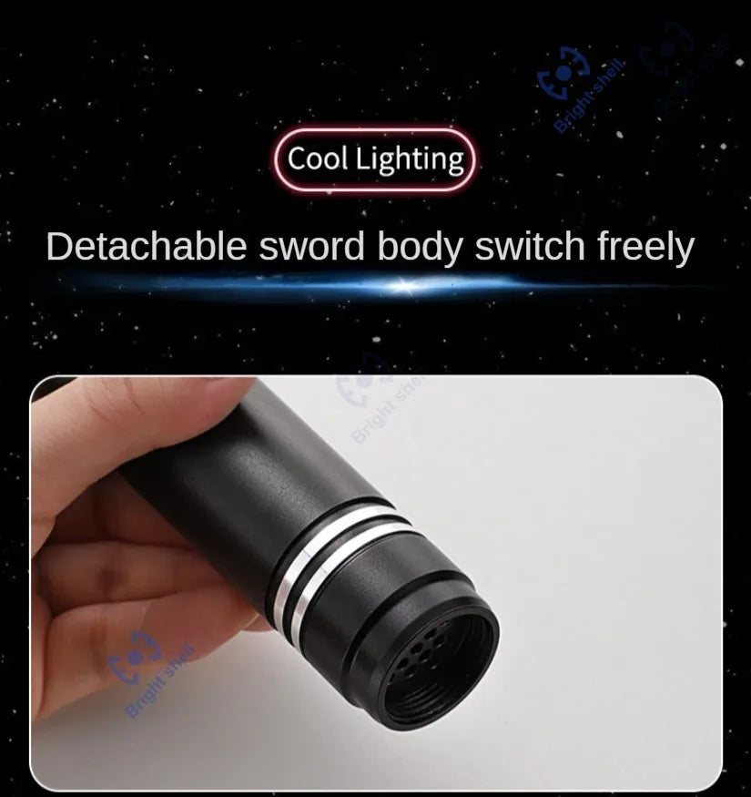 RGB Metal Lightsaber Laser Sword – 15 Color Change with Sound Effects