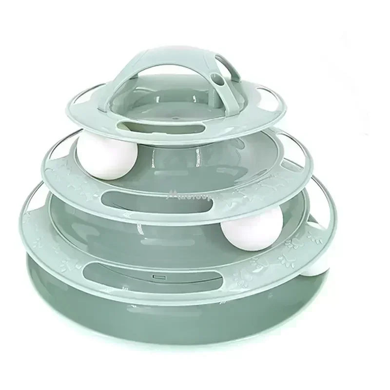 Multi-Level Cat Tower Track Toy