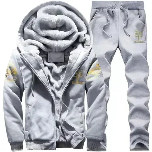Winter Men's Hooded Tracksuit Set
