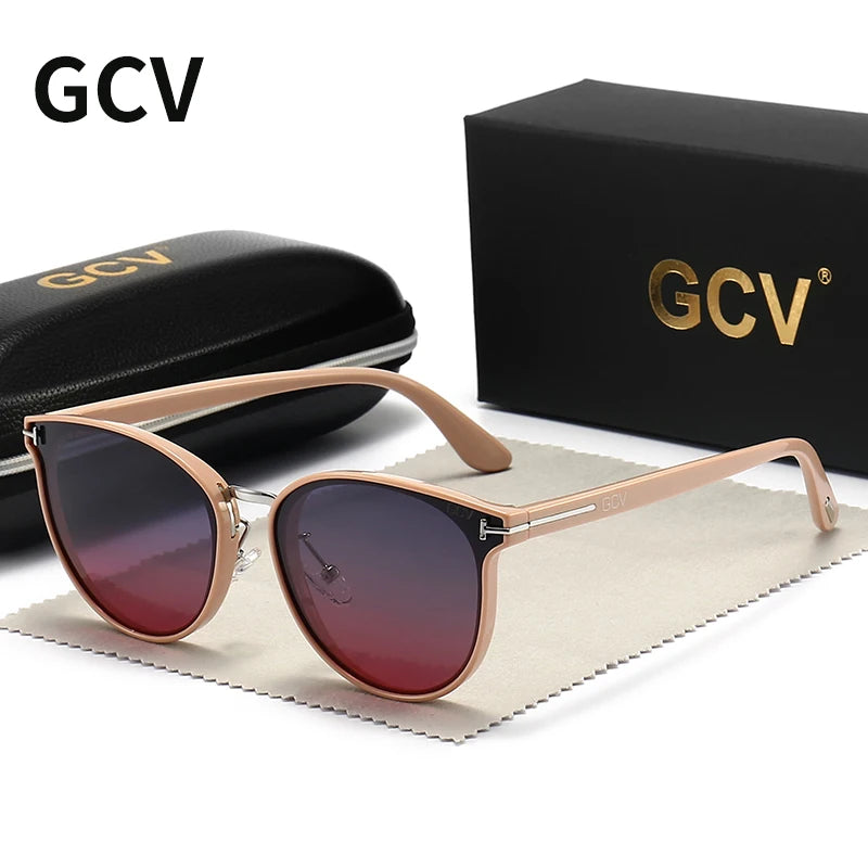 2025 Cat Eye Polarized Sunglasses for Women Ultralight Luxury Fashion Shades
