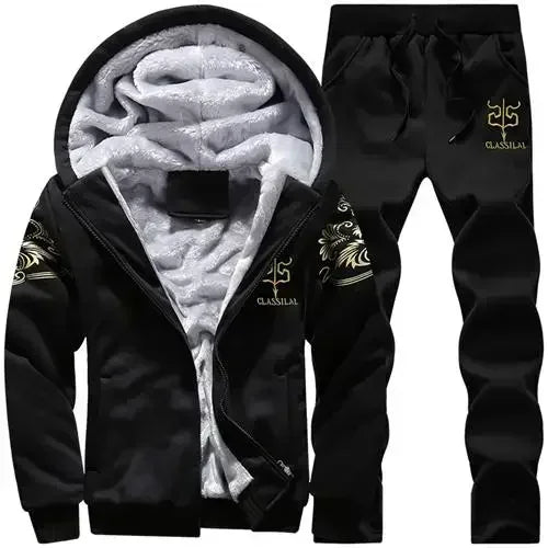 Winter Men's Hooded Tracksuit Set