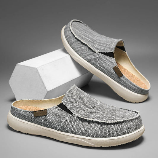 Men’s Summer Canvas Loafers – Lightweight Breathable Slip-On Shoes