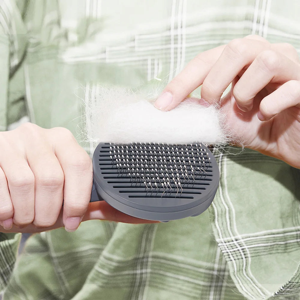 Self-Cleaning Pet Grooming Brush for Dogs & Cats