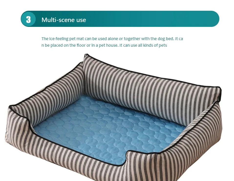 Extra Large Dog Cooling Mat – Durable Pet Ice Pad for Cats & Dogs