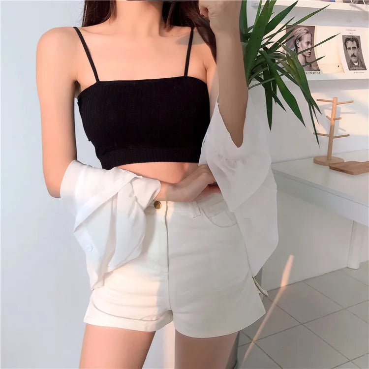 Slim Fit Korean-Style Women’s Seamless Tank Top