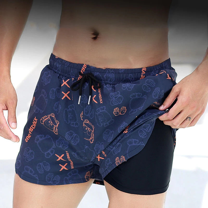 Men’s Quick Dry Swim Trunks with Liner for Beach & Poolwear