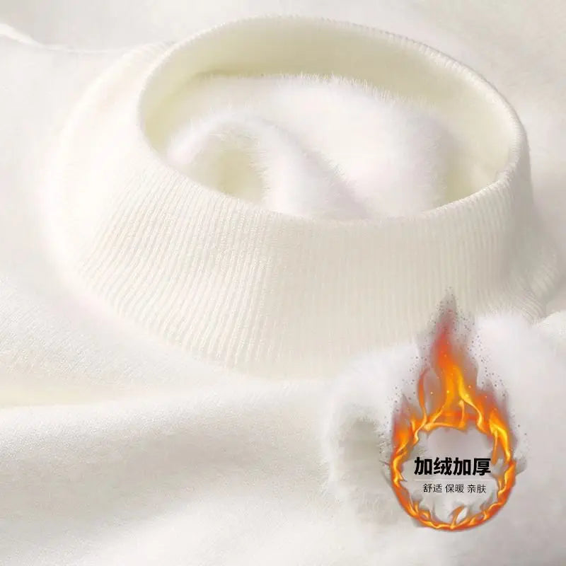 Plush Men's Knitted Turtleneck Sweater