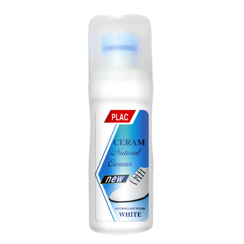 White Shoe Cleaner Foam for Stain Removal and Yellow Edge Whitening