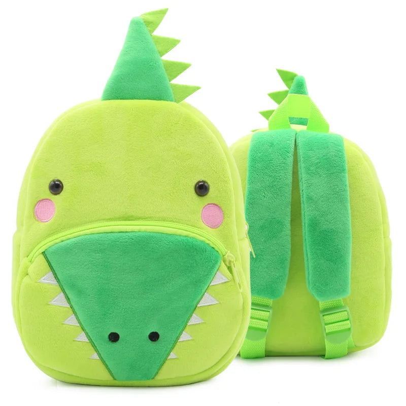 Cute Cartoon Animal Plush Backpack for Kindergarten Kids