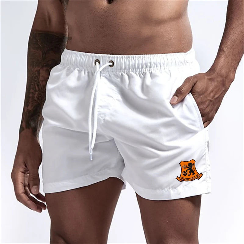 Men's Graphic Beach Board Shorts Quick Dry Swim Trunks with Pockets
