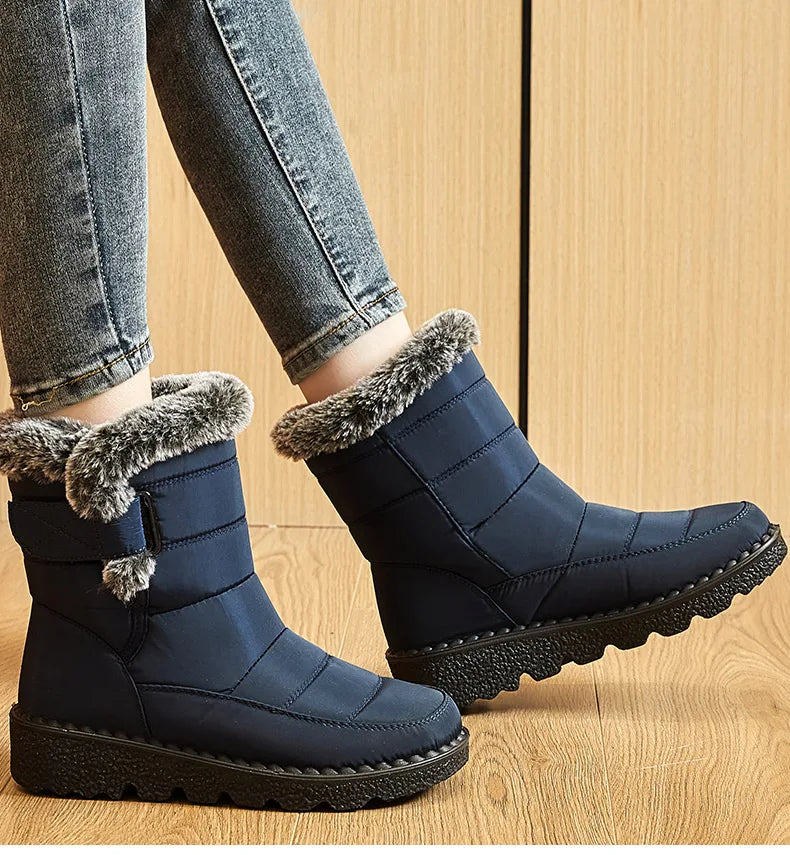 Stylish Women's Winter Boots - Waterproof, Warm