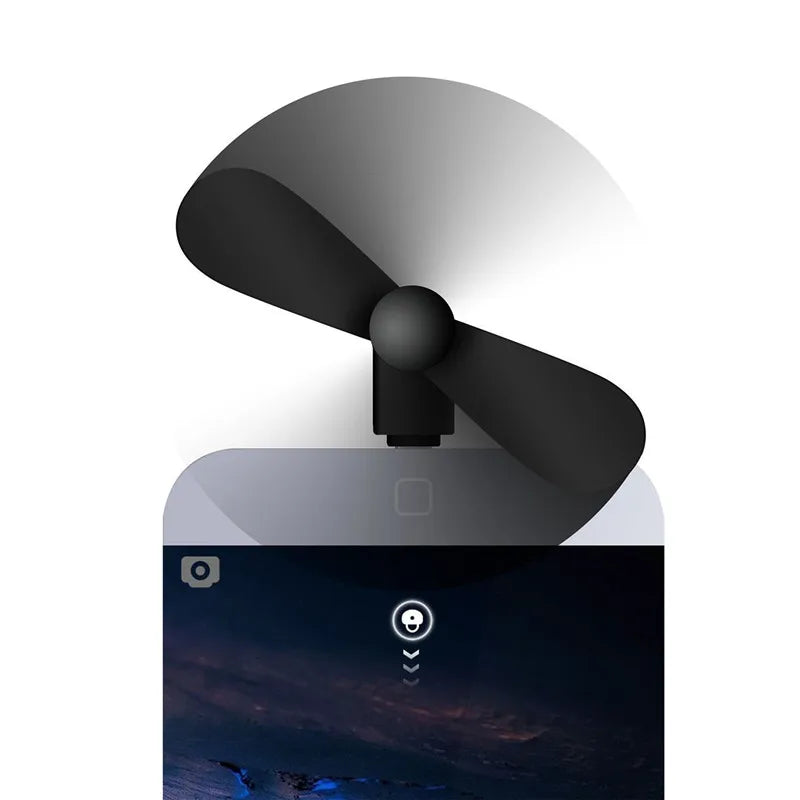 Mini USB Type-C Mobile Phone Fan – Portable 5V Gadget Cooler