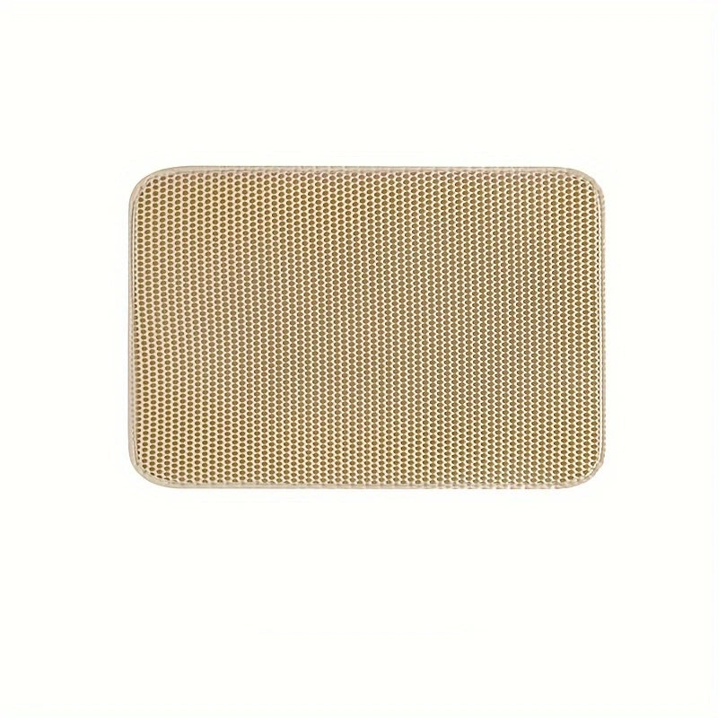 Large Waterproof Cat Litter Mat with Double Layer Honeycomb Design