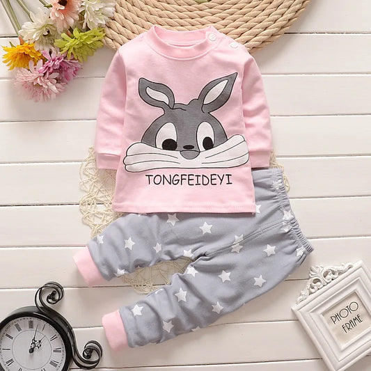 Cotton Baby Girl Sleepwear 2-Piece Set