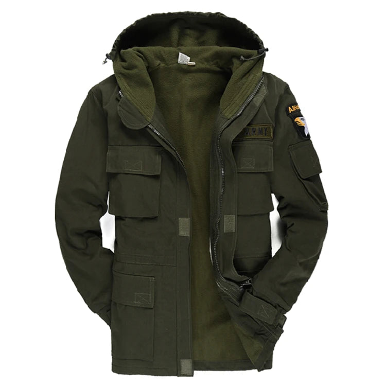 US Military Fleece Tactical Windbreaker Jacket