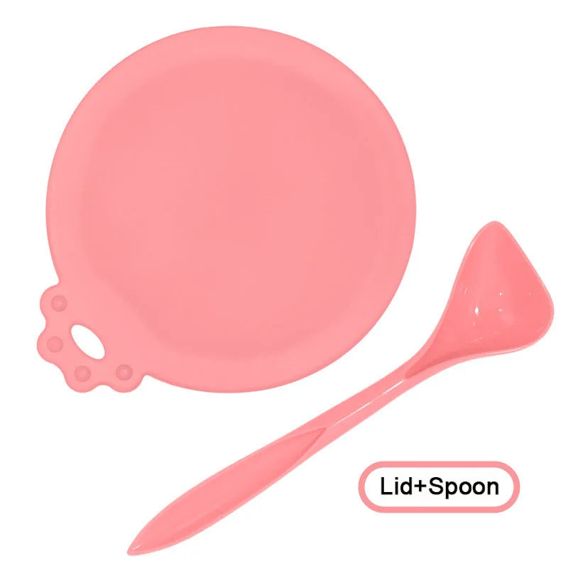 Reusable Pet Food Can Cover and Spoon Set for Dogs and Cats