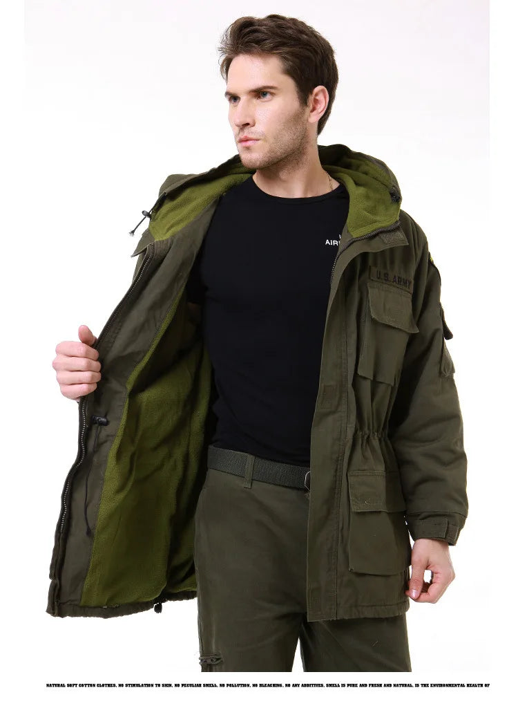US Military Fleece Tactical Windbreaker Jacket