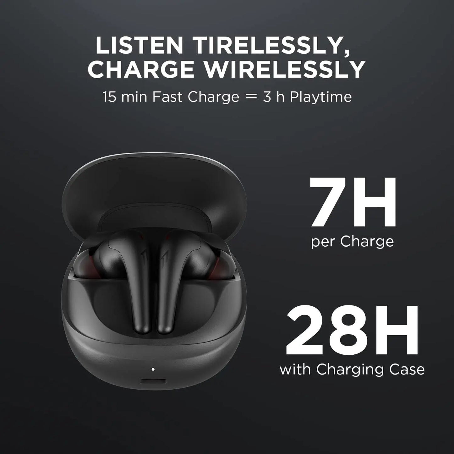 1MORE Aero Bluetooth Earbuds – Noise Cancelling, Clear Calls & Wireless Charging