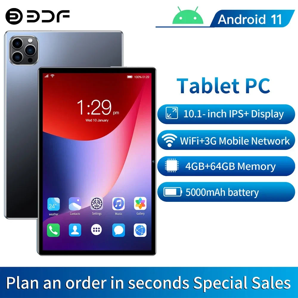 10.1-Inch Android Tablet PC - Octa-Core, Dual SIM, 4GB RAM