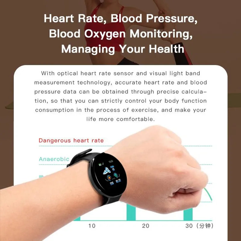 D18 Smart Watch Fitness Tracker