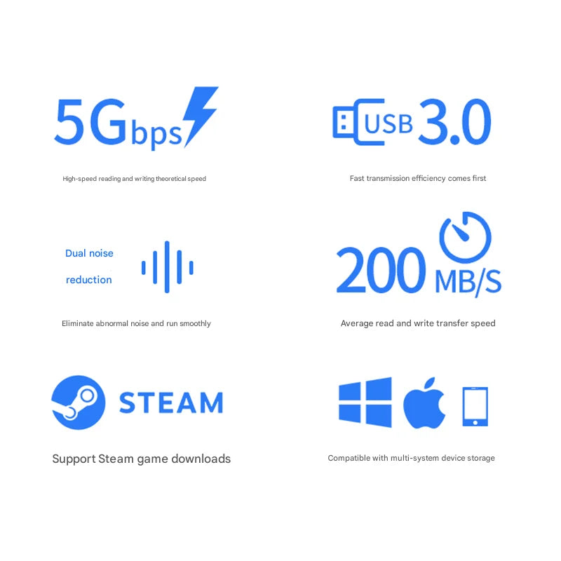 2TB USB 3.0 High-Speed Gaming Hard Drive – Portable HDD for PS4/Xbox/PC