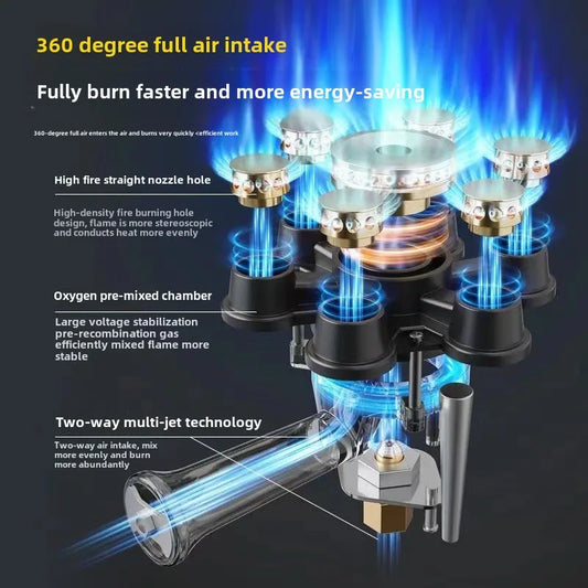 Portable Cassette Gas Stove for Outdoor Camping with Magnetic Ignition