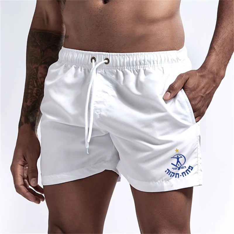 Men's Graphic Beach Board Shorts Quick Dry Swim Trunks with Pockets