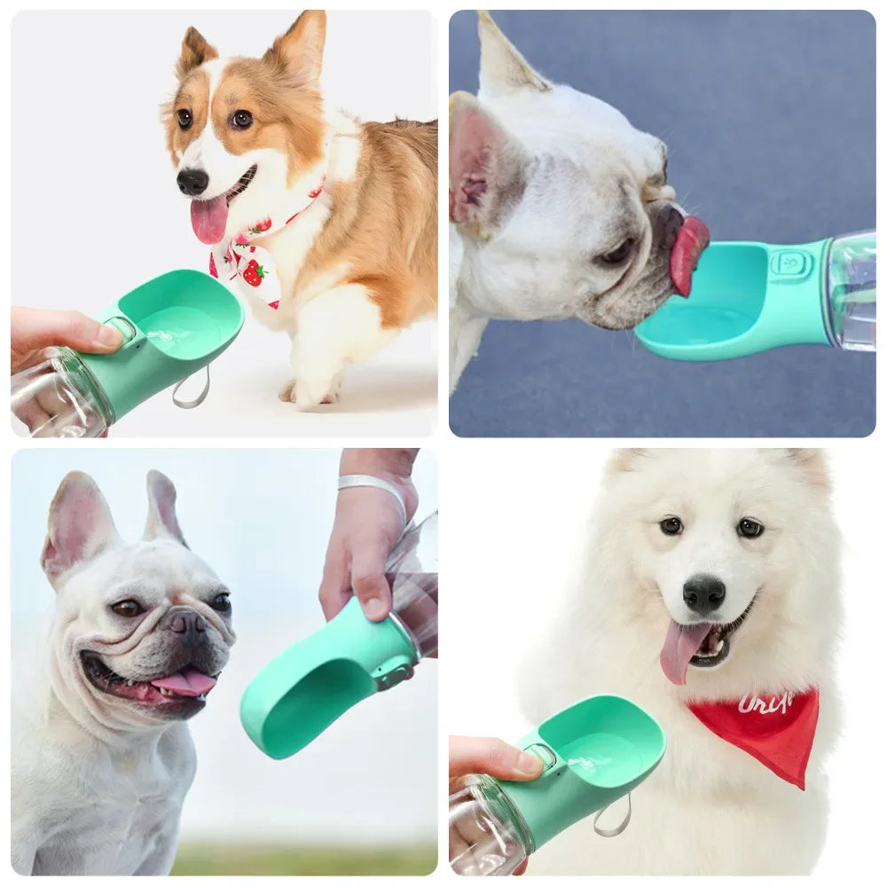 Leakproof Portable Dog Water Bottle & Bowl for Pets