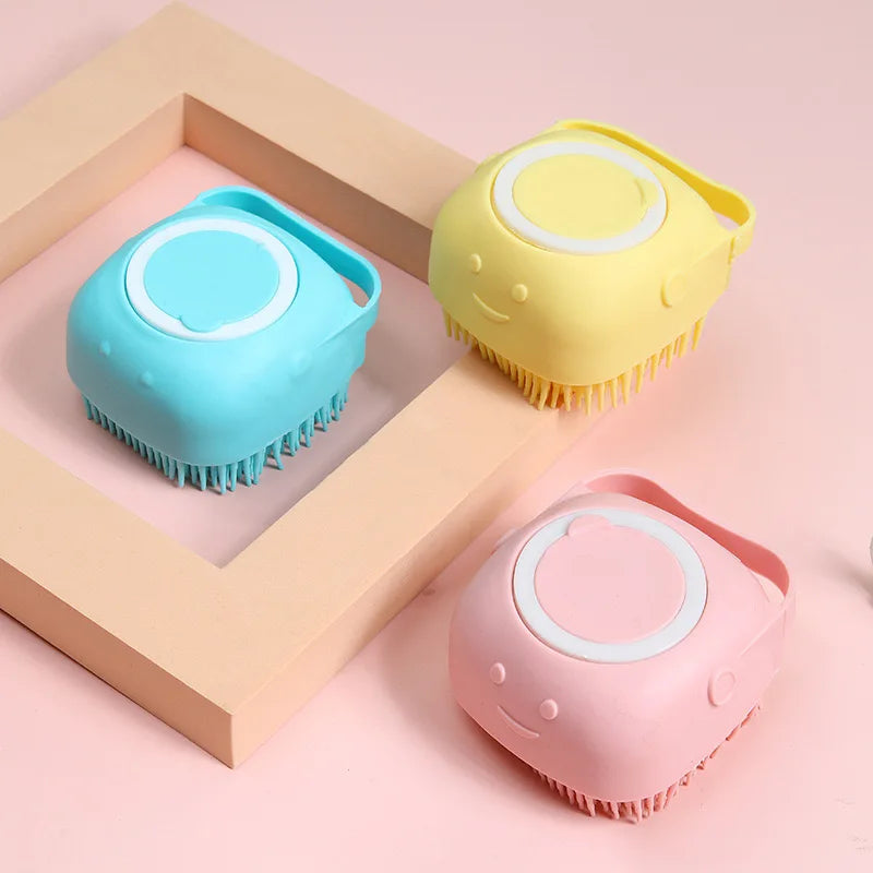 Silicone Pet Bath & Massage Glove Brush for Dogs & Cats