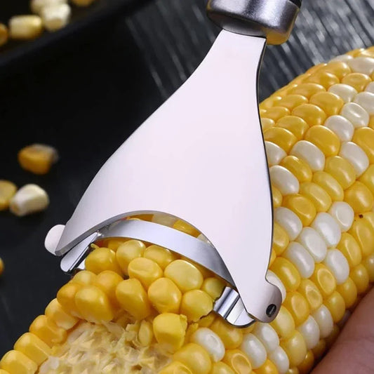 Stainless Steel Corn Peeler - Serrated Corn Stripper Cutter