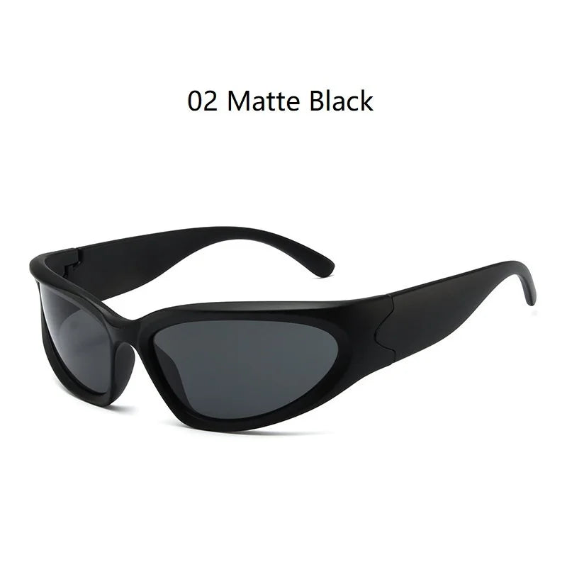 Y2K Punk Sports Sunglasses for Men and Women UV400 Vintage Eyewear