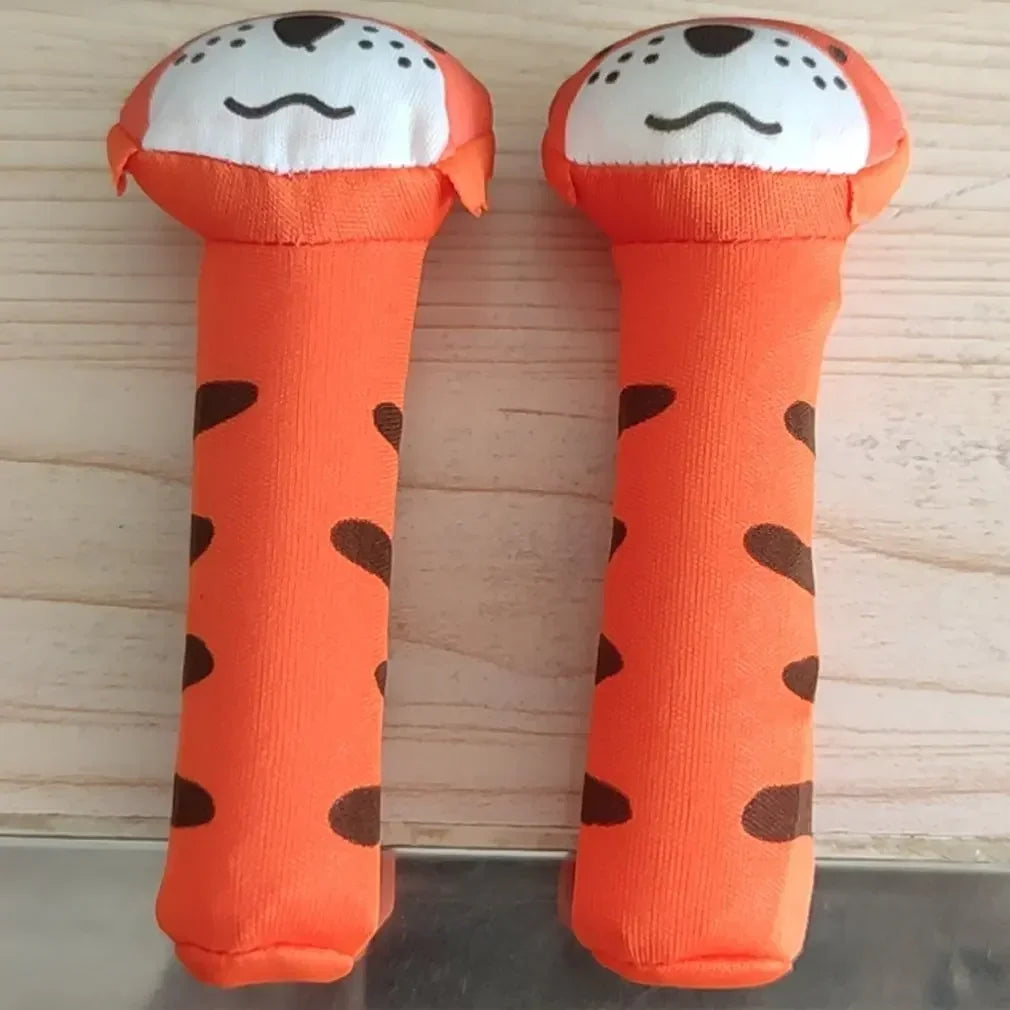 Cartoon Animal Hand Bell Rattle - Soft Plush Baby Rattle Toy