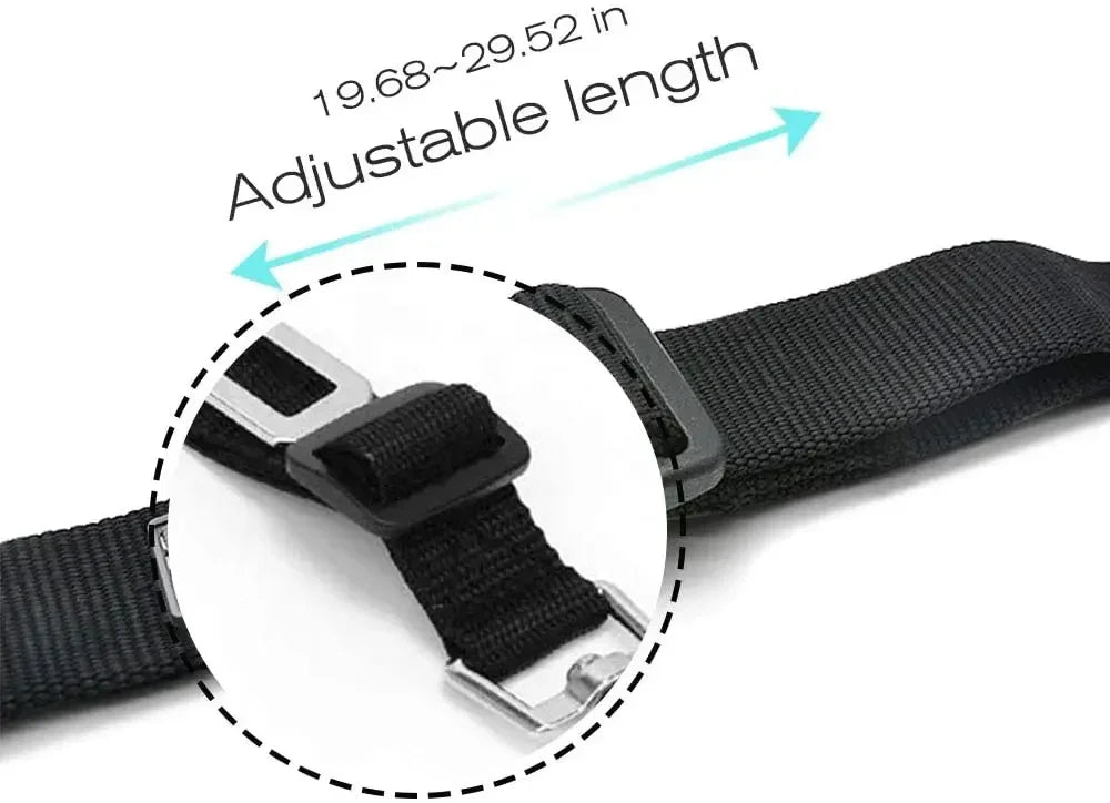 Adjustable Pet Car Seat Belt for Dogs and Cats – Safety Harness Clip