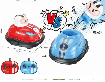 RC Super Battle Bumper Car with Pop-Up Doll – 2.4G Remote Control Toy