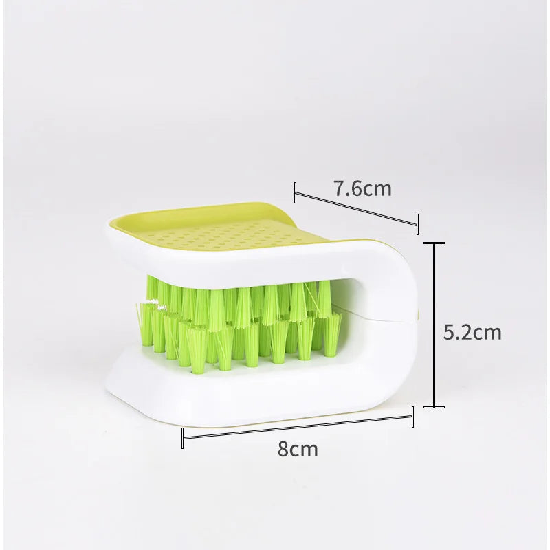 Two-Sided U-Shaped Cleaning Brush for Seat Belts and Kitchen Tools