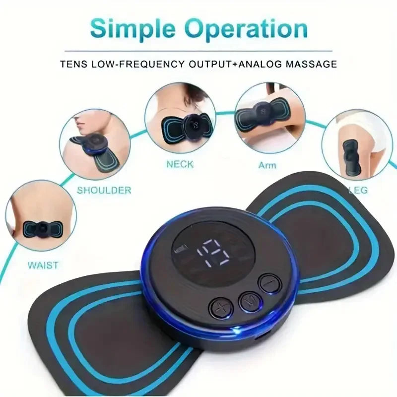 10PCS EMS Massage Replacement Patches – Neck & Body Muscle Pads