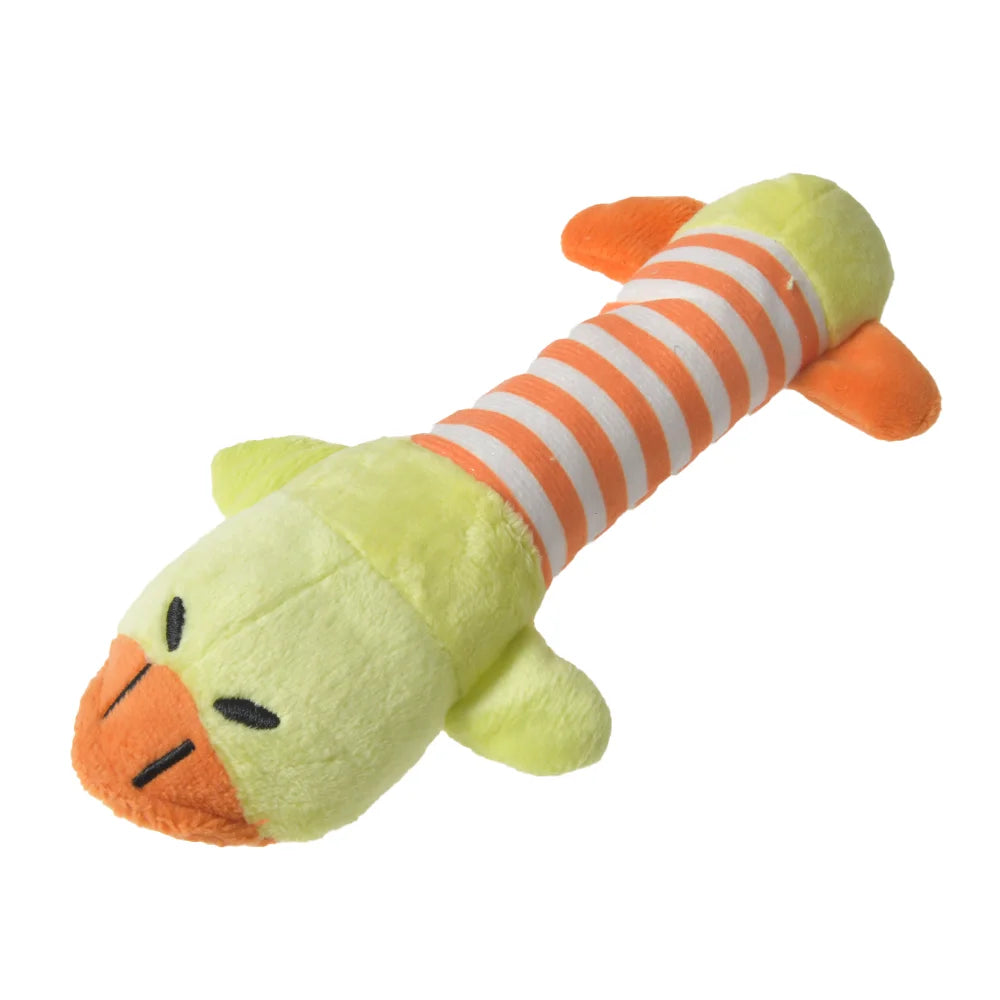 Interactive Plush Dinosaur Chew Toy for Small Dogs and Cats