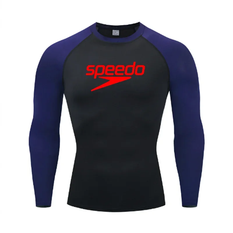 Men's UV Protection Surf Rash Guard Diving Suit Short Sleeve Swimwear