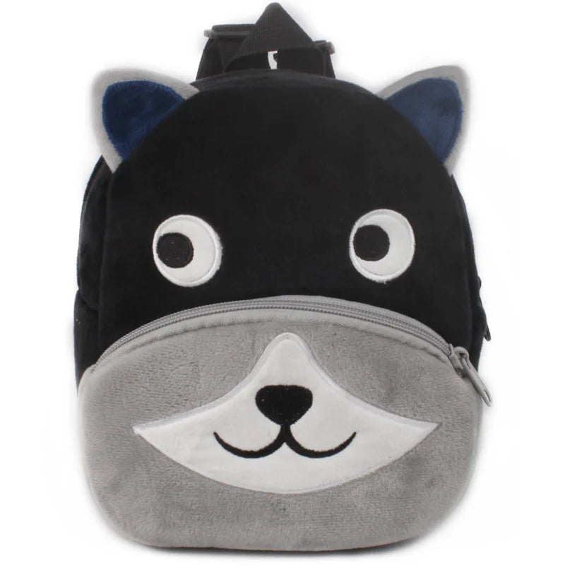 3D Cartoon Plush Kids School Backpack