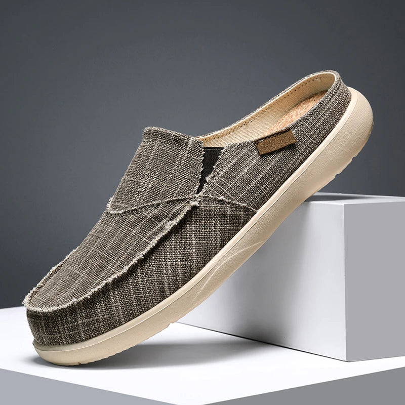 Men’s Summer Canvas Loafers – Lightweight Breathable Slip-On Shoes