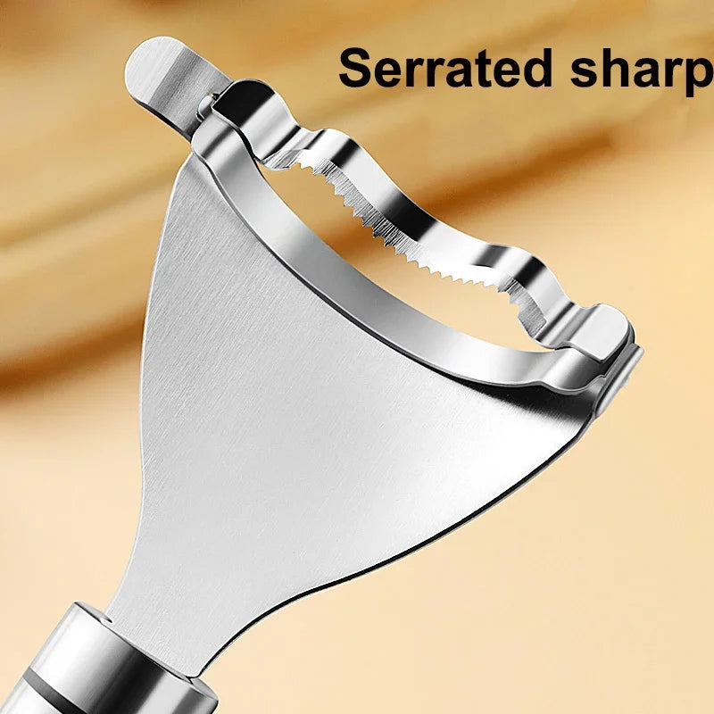 Stainless Steel Corn Peeler - Serrated Corn Stripper Cutter