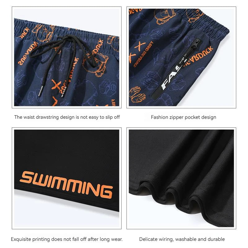 Men’s Quick Dry Swim Trunks with Liner for Beach & Poolwear