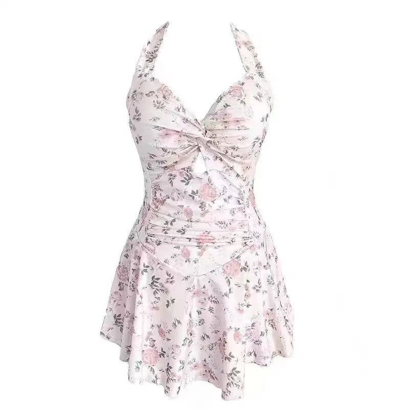 One-Piece Swim Dress Swimsuit for Vacation and Beachwear