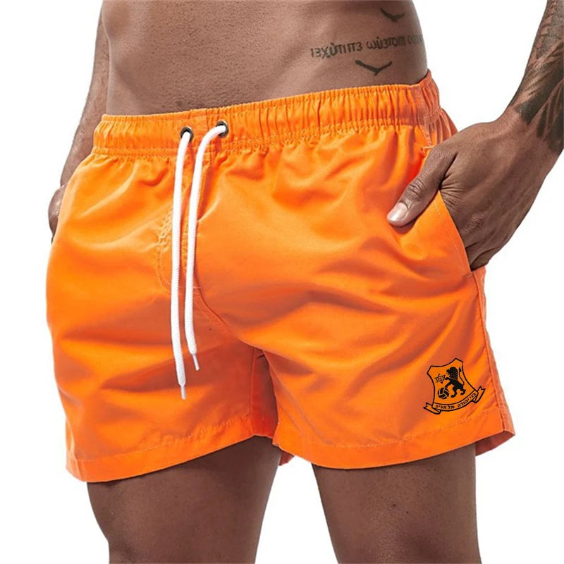 Men's Graphic Beach Board Shorts Quick Dry Swim Trunks with Pockets