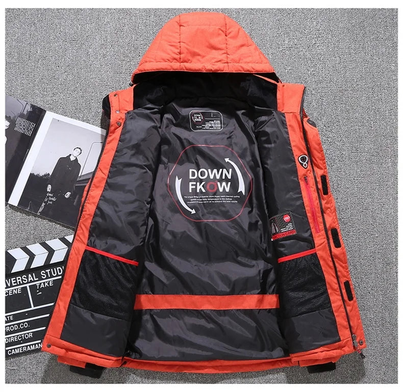 Winter Fashion Thicken Men Parkas Coats with Hood