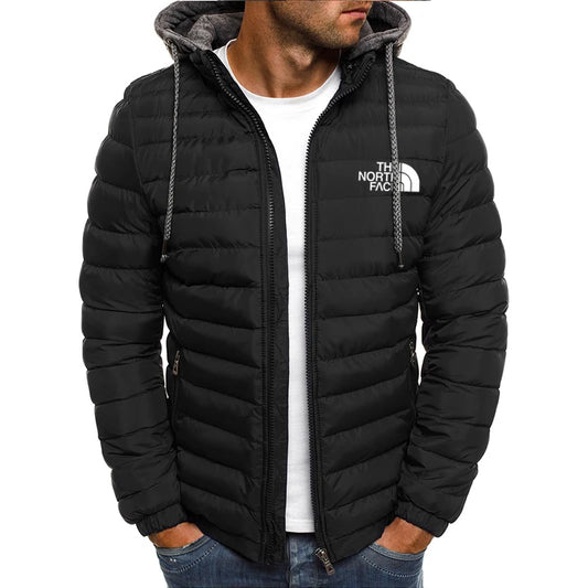 Windproof Hooded Men's Jacket - Warm & Stylish
