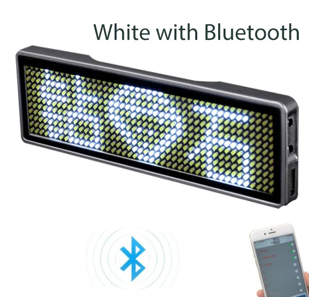 Bluetooth LED Name Badge – Programmable Scrolling Message Display
