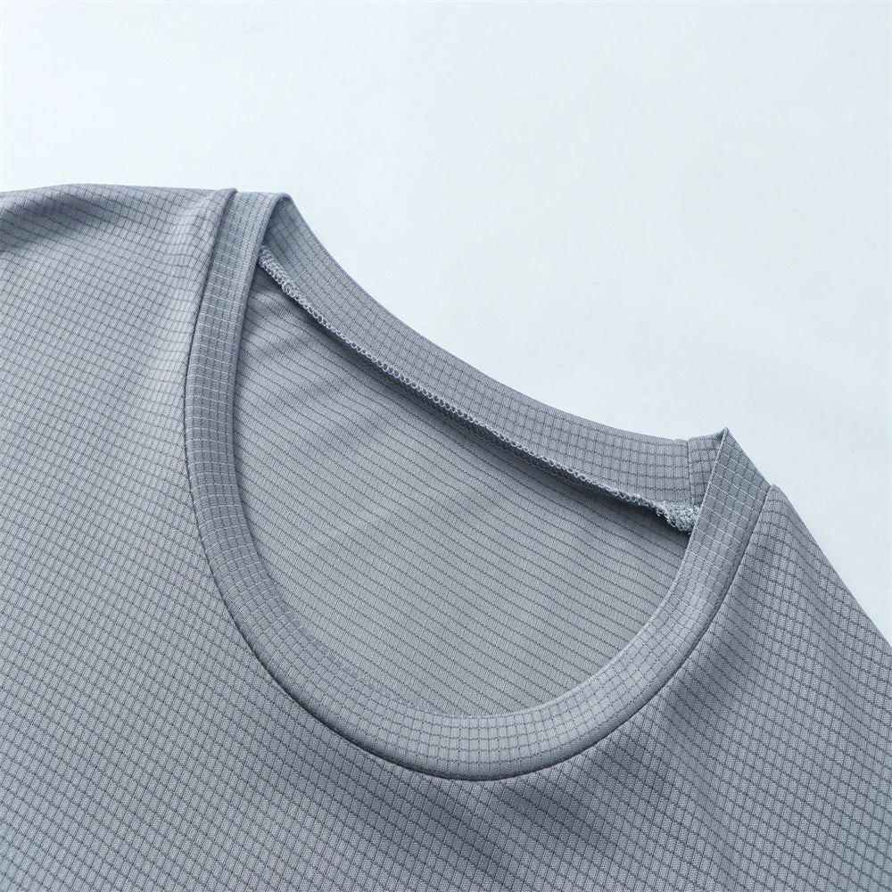 Summer Ice Silk Quick Dry Men's T-Shirt