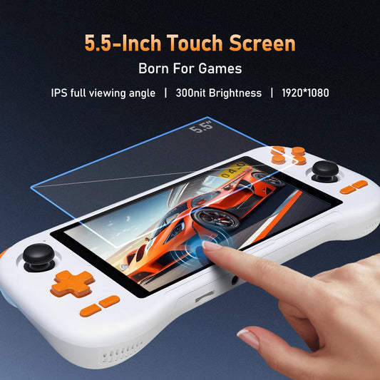 K56 5.5" Touchscreen Handheld Retro Game Console – 50+ Emulators & 27,000+ Games