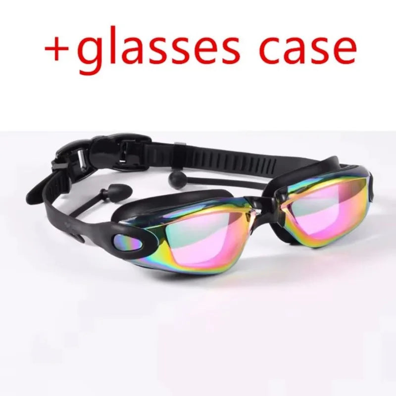 ARENA Anti-Fog UV Swim Goggles with Earplugs for Men and Women